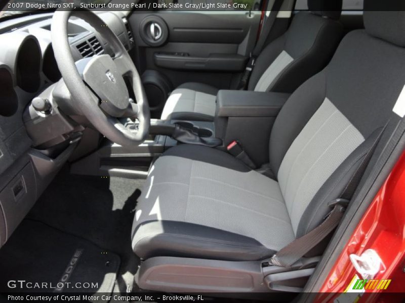 Sunburst Orange Pearl / Dark Slate Gray/Light Slate Gray 2007 Dodge Nitro SXT