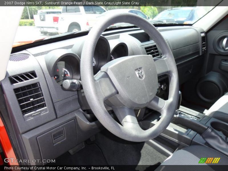 Sunburst Orange Pearl / Dark Slate Gray/Light Slate Gray 2007 Dodge Nitro SXT