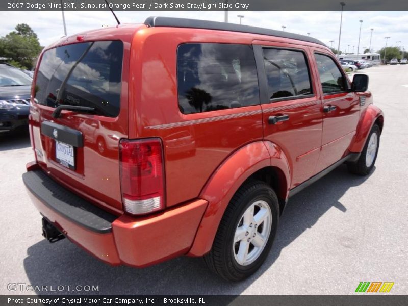 Sunburst Orange Pearl / Dark Slate Gray/Light Slate Gray 2007 Dodge Nitro SXT