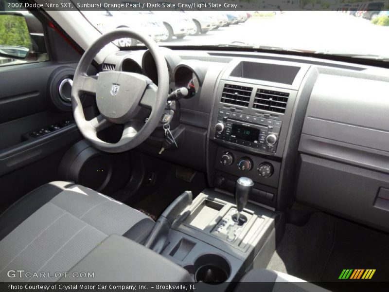 Sunburst Orange Pearl / Dark Slate Gray/Light Slate Gray 2007 Dodge Nitro SXT