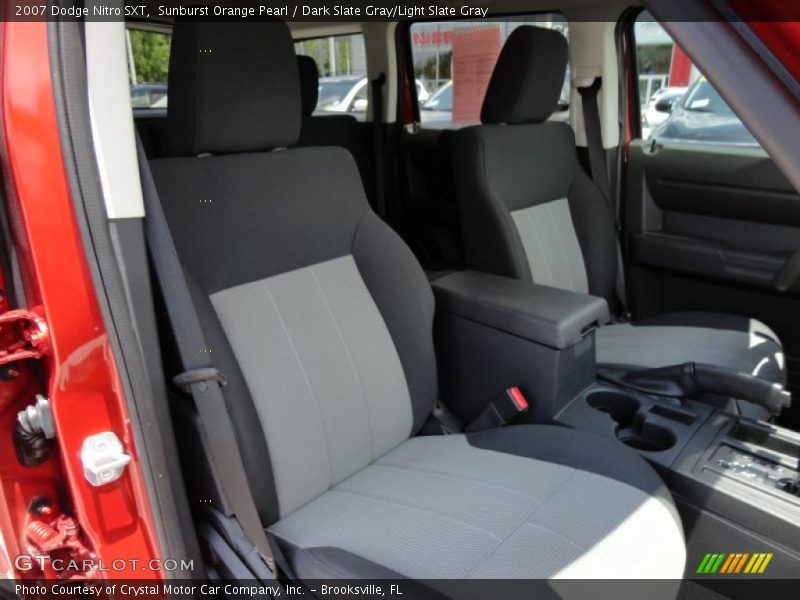 Sunburst Orange Pearl / Dark Slate Gray/Light Slate Gray 2007 Dodge Nitro SXT