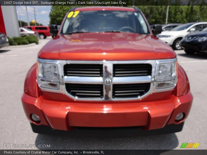 Sunburst Orange Pearl / Dark Slate Gray/Light Slate Gray 2007 Dodge Nitro SXT
