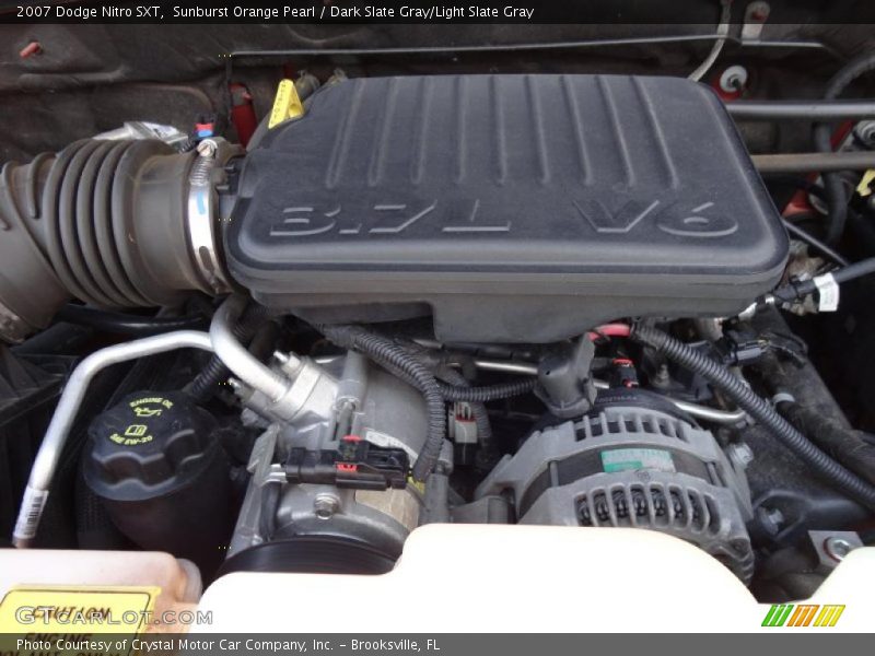 Sunburst Orange Pearl / Dark Slate Gray/Light Slate Gray 2007 Dodge Nitro SXT