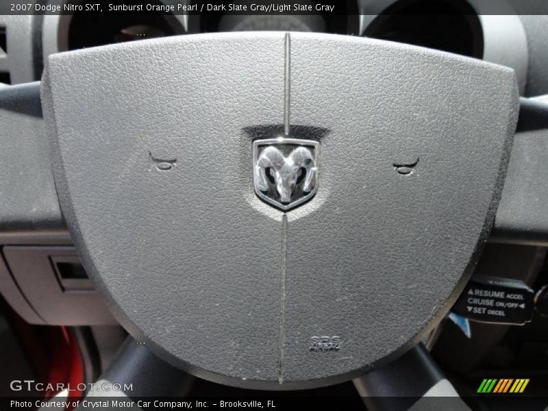 Sunburst Orange Pearl / Dark Slate Gray/Light Slate Gray 2007 Dodge Nitro SXT