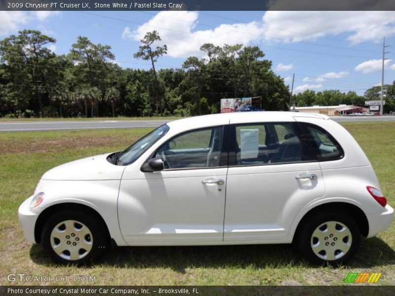 Stone White / Pastel Slate Gray 2009 Chrysler PT Cruiser LX