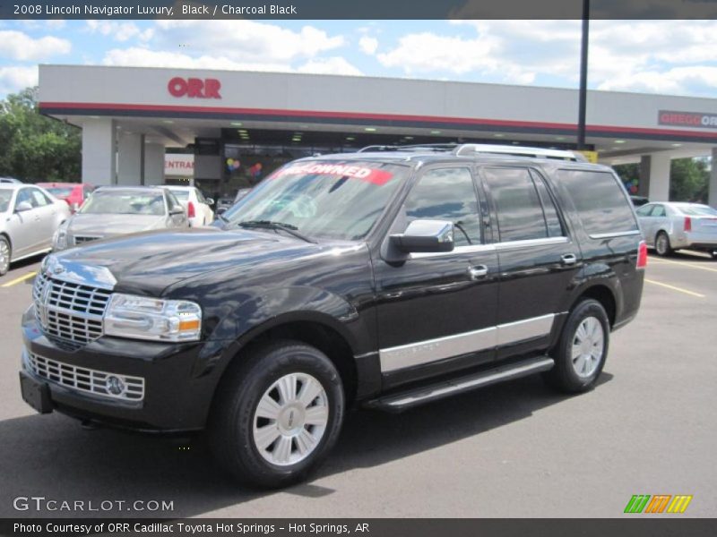 Black / Charcoal Black 2008 Lincoln Navigator Luxury