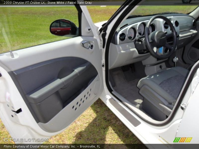 Stone White / Pastel Slate Gray 2009 Chrysler PT Cruiser LX