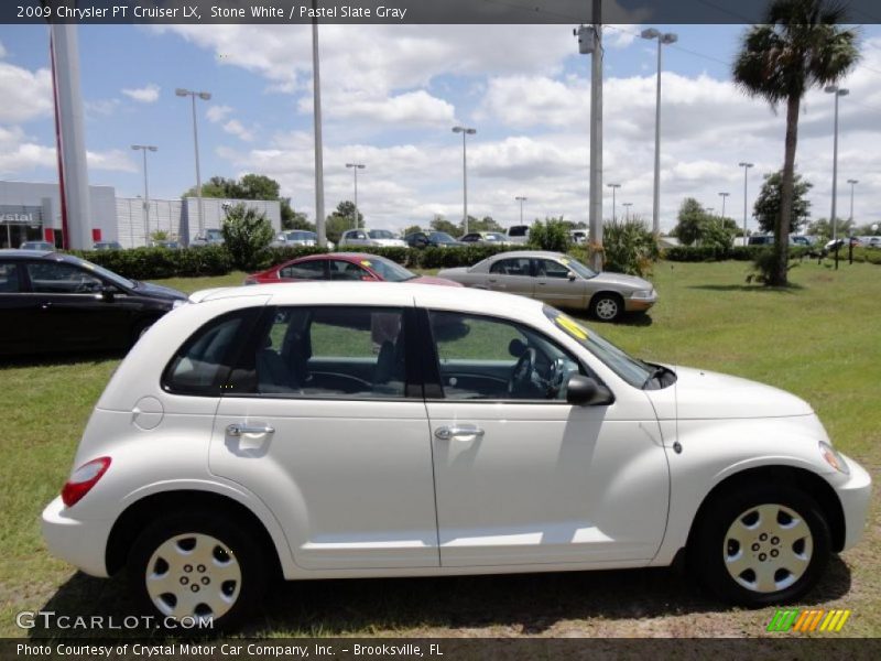 Stone White / Pastel Slate Gray 2009 Chrysler PT Cruiser LX