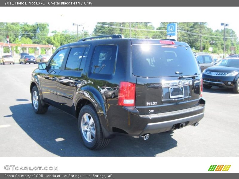Crystal Black Pearl / Gray 2011 Honda Pilot EX-L