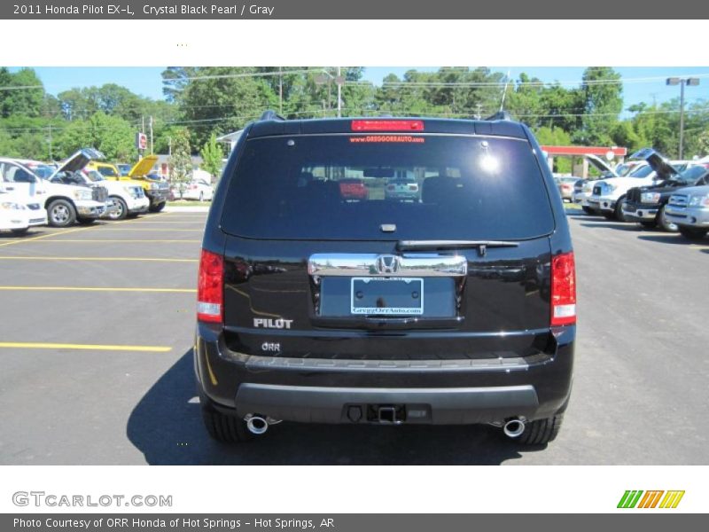 Crystal Black Pearl / Gray 2011 Honda Pilot EX-L