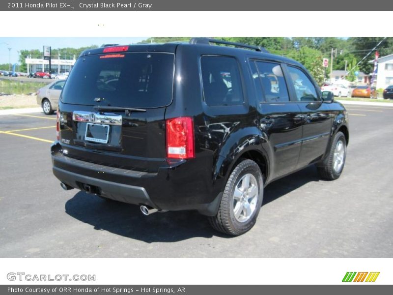 Crystal Black Pearl / Gray 2011 Honda Pilot EX-L