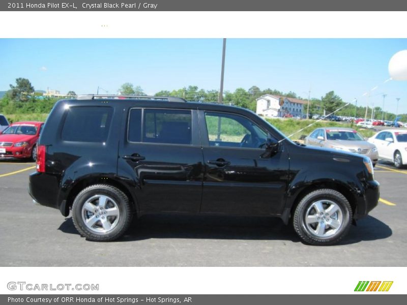 Crystal Black Pearl / Gray 2011 Honda Pilot EX-L