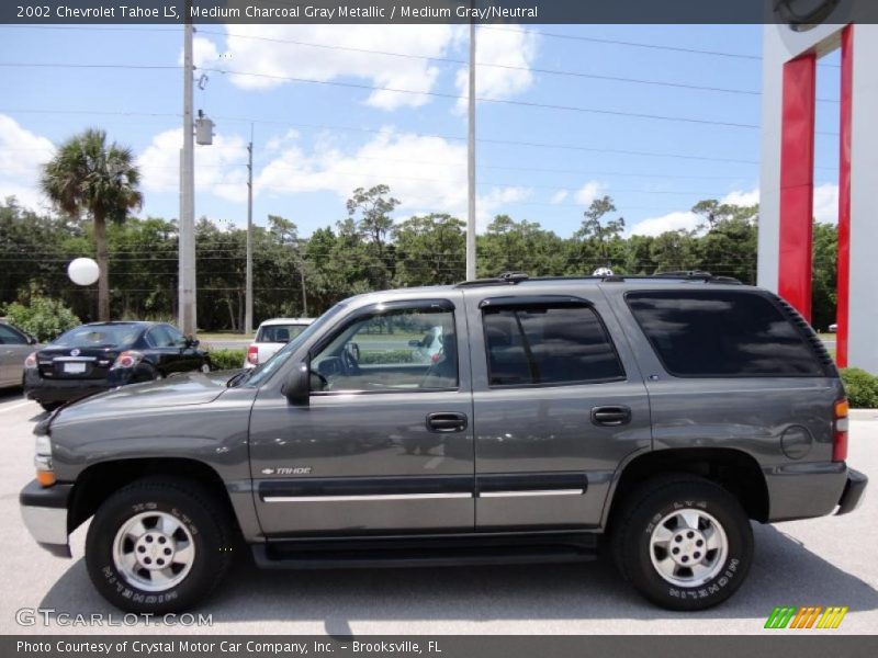 Medium Charcoal Gray Metallic / Medium Gray/Neutral 2002 Chevrolet Tahoe LS