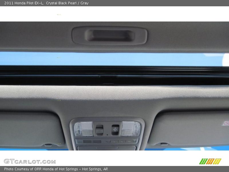 Crystal Black Pearl / Gray 2011 Honda Pilot EX-L