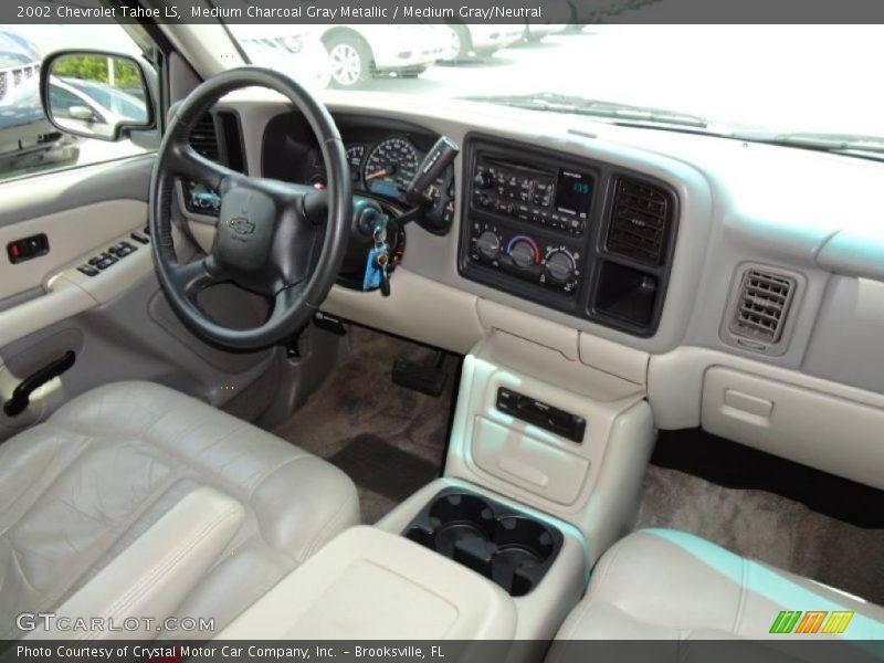 Medium Charcoal Gray Metallic / Medium Gray/Neutral 2002 Chevrolet Tahoe LS