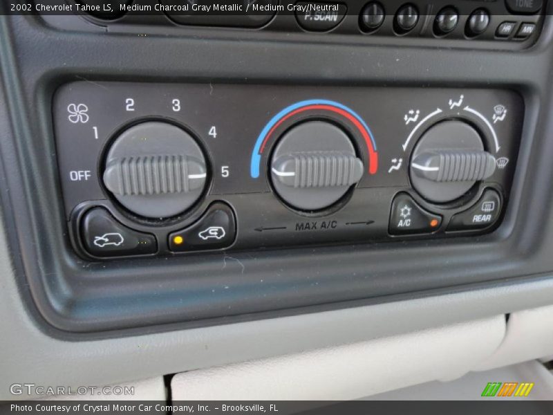 Medium Charcoal Gray Metallic / Medium Gray/Neutral 2002 Chevrolet Tahoe LS