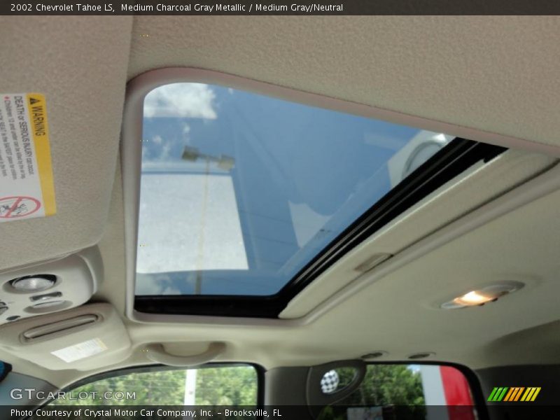 Medium Charcoal Gray Metallic / Medium Gray/Neutral 2002 Chevrolet Tahoe LS