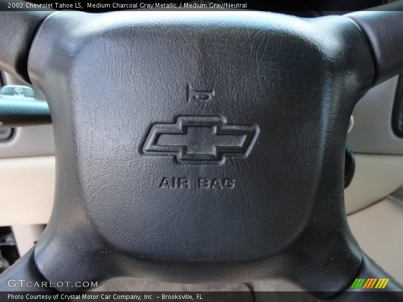 Medium Charcoal Gray Metallic / Medium Gray/Neutral 2002 Chevrolet Tahoe LS