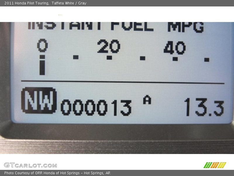 Taffeta White / Gray 2011 Honda Pilot Touring