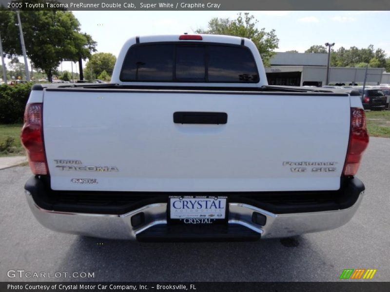 Super White / Graphite Gray 2005 Toyota Tacoma PreRunner Double Cab