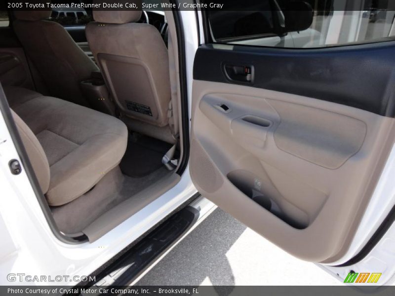 Super White / Graphite Gray 2005 Toyota Tacoma PreRunner Double Cab