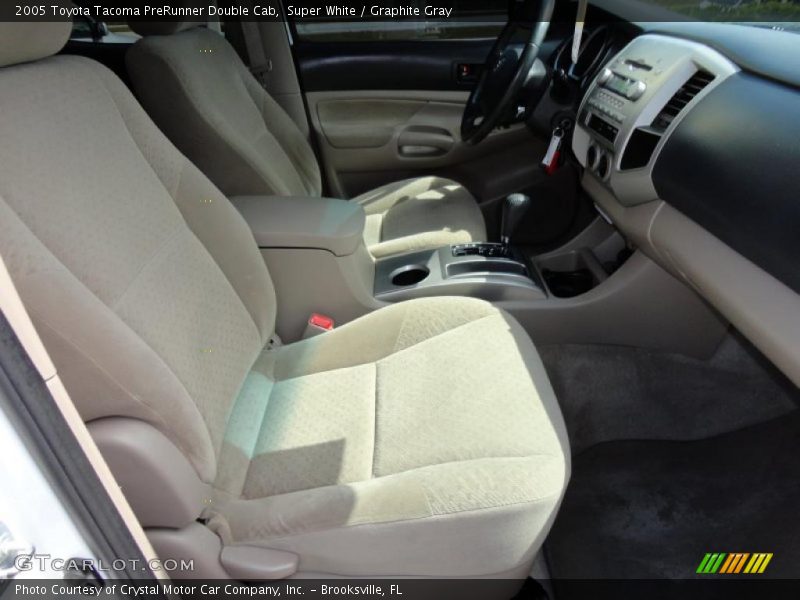 Super White / Graphite Gray 2005 Toyota Tacoma PreRunner Double Cab