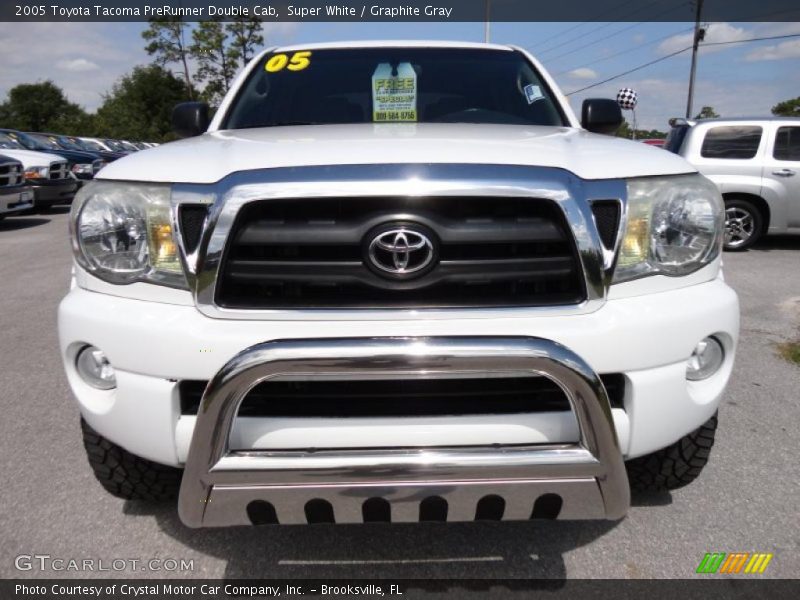 Super White / Graphite Gray 2005 Toyota Tacoma PreRunner Double Cab