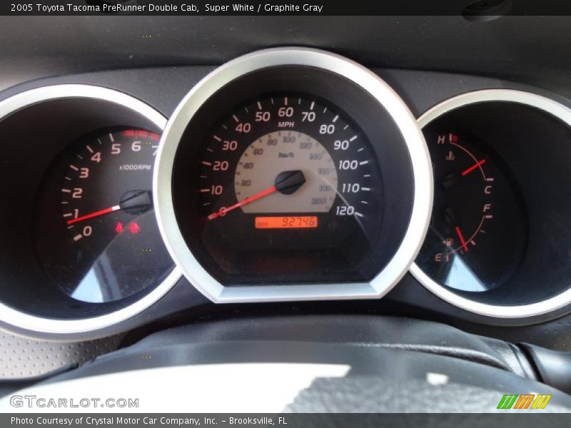 Super White / Graphite Gray 2005 Toyota Tacoma PreRunner Double Cab