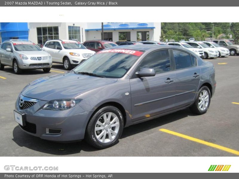 Galaxy Gray Mica / Black 2007 Mazda MAZDA3 i Touring Sedan