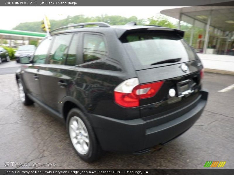 Jet Black / Sand Beige 2004 BMW X3 2.5i