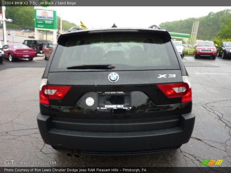 Jet Black / Sand Beige 2004 BMW X3 2.5i