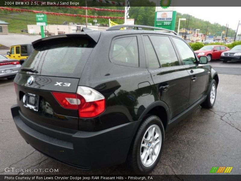 Jet Black / Sand Beige 2004 BMW X3 2.5i