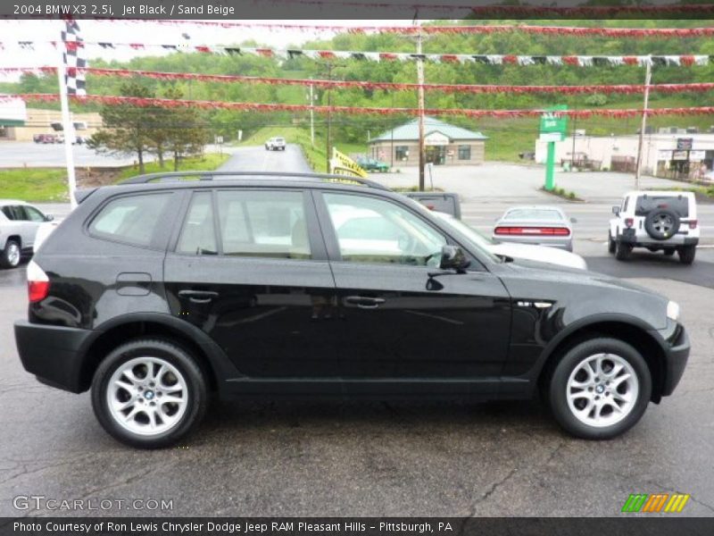 Jet Black / Sand Beige 2004 BMW X3 2.5i