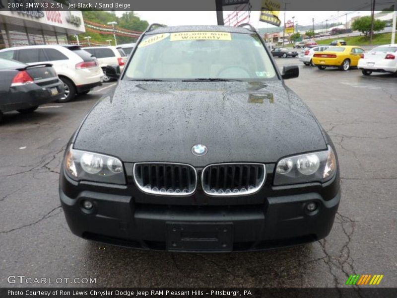 Jet Black / Sand Beige 2004 BMW X3 2.5i