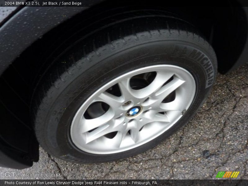 Jet Black / Sand Beige 2004 BMW X3 2.5i