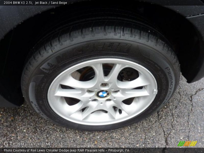 Jet Black / Sand Beige 2004 BMW X3 2.5i