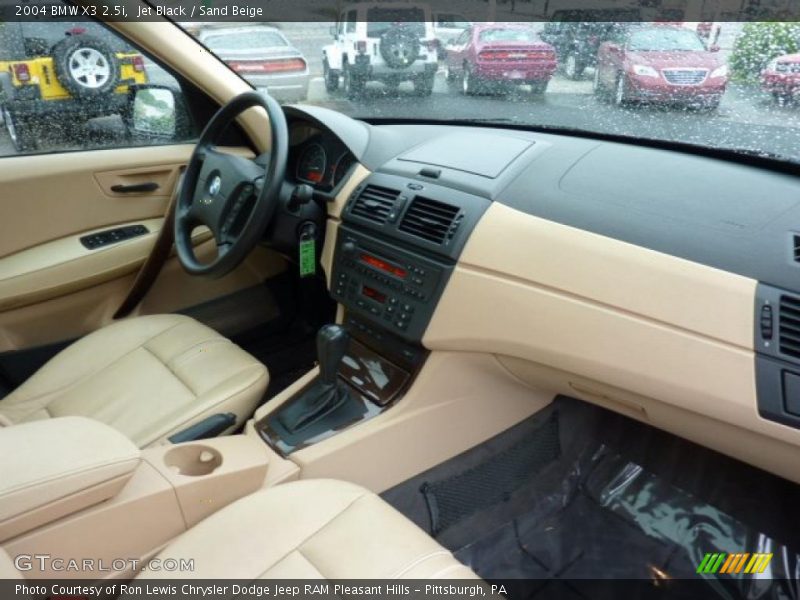 Jet Black / Sand Beige 2004 BMW X3 2.5i