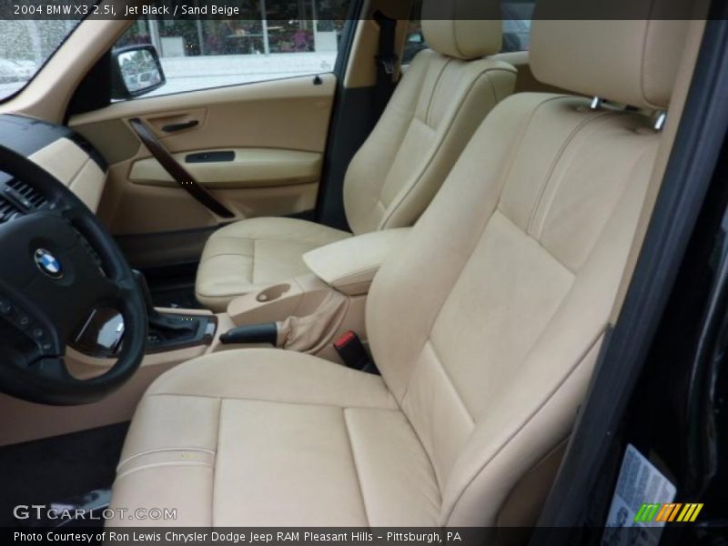 Jet Black / Sand Beige 2004 BMW X3 2.5i