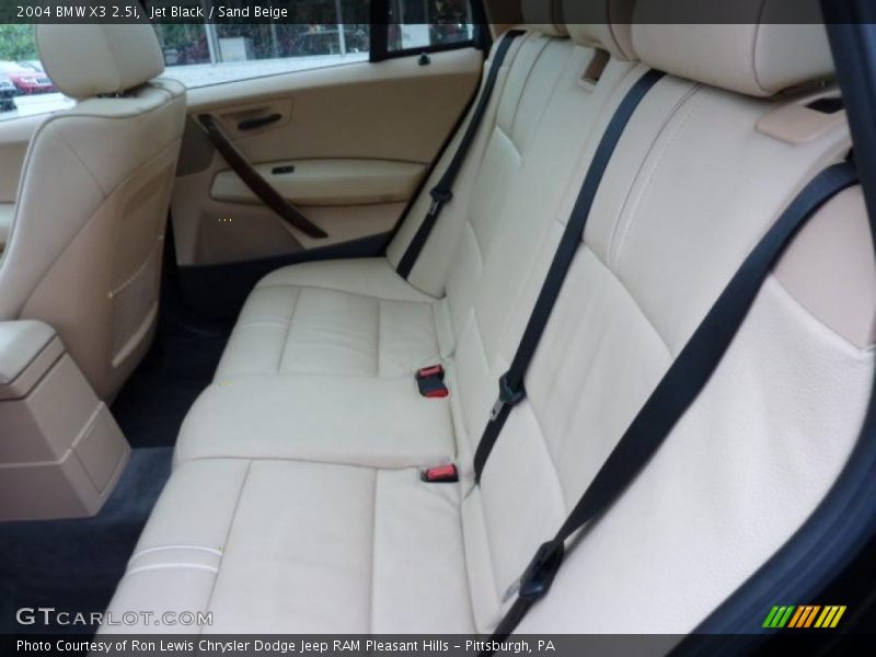 Jet Black / Sand Beige 2004 BMW X3 2.5i