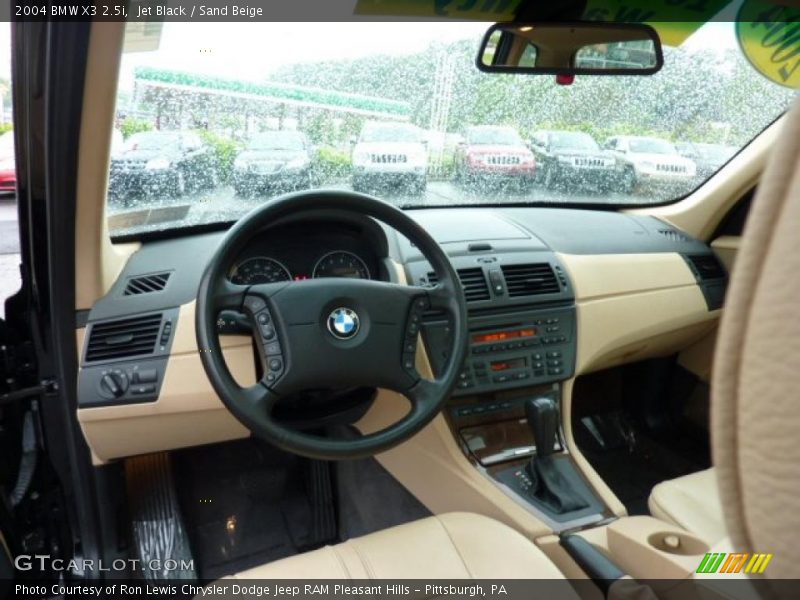 Jet Black / Sand Beige 2004 BMW X3 2.5i