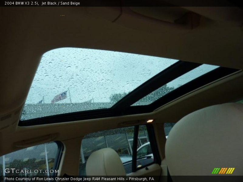 Jet Black / Sand Beige 2004 BMW X3 2.5i