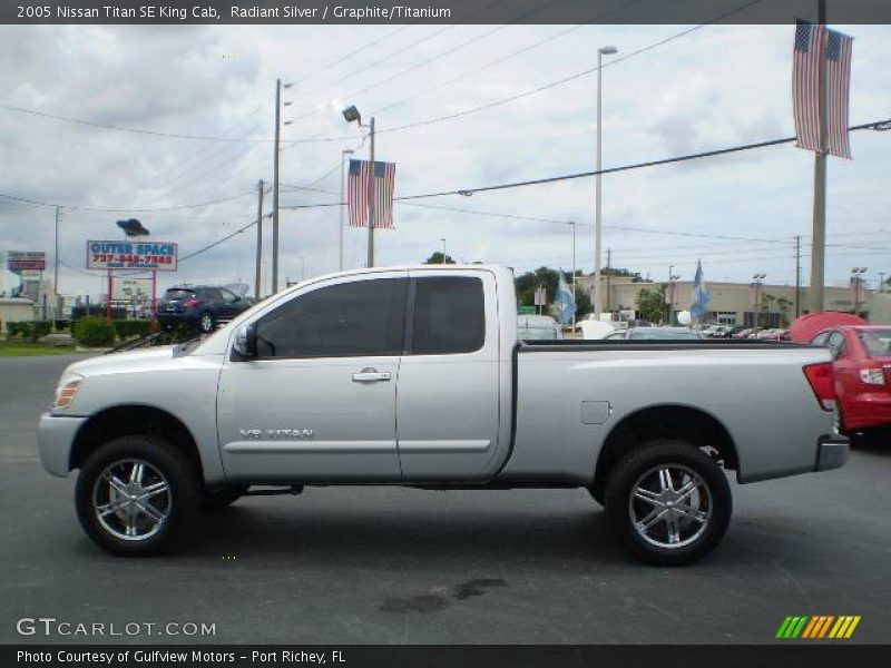 Radiant Silver / Graphite/Titanium 2005 Nissan Titan SE King Cab