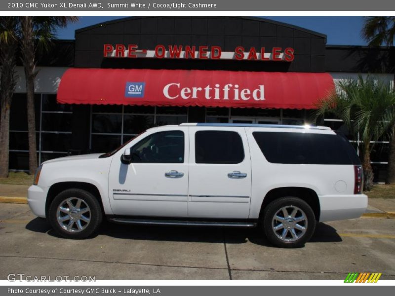 Summit White / Cocoa/Light Cashmere 2010 GMC Yukon XL Denali AWD