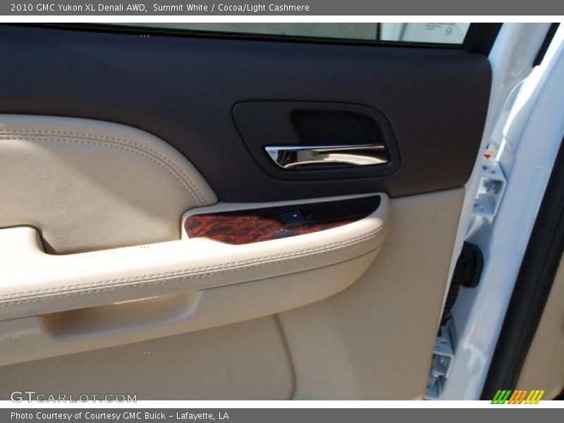 Summit White / Cocoa/Light Cashmere 2010 GMC Yukon XL Denali AWD