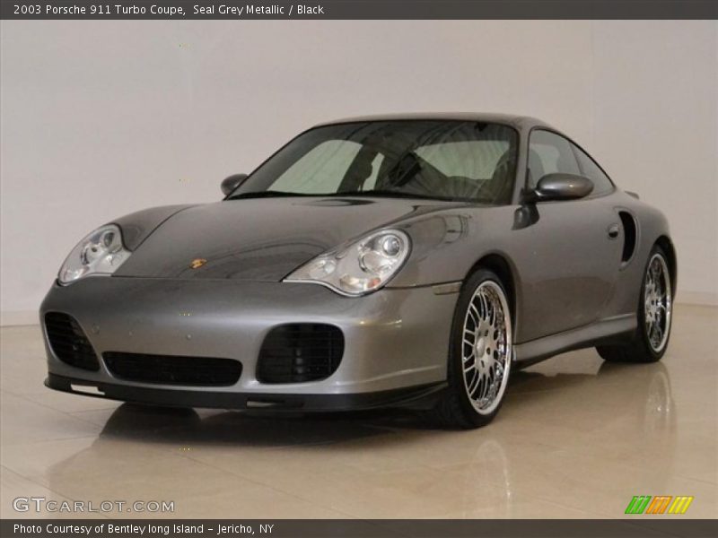 Seal Grey Metallic / Black 2003 Porsche 911 Turbo Coupe