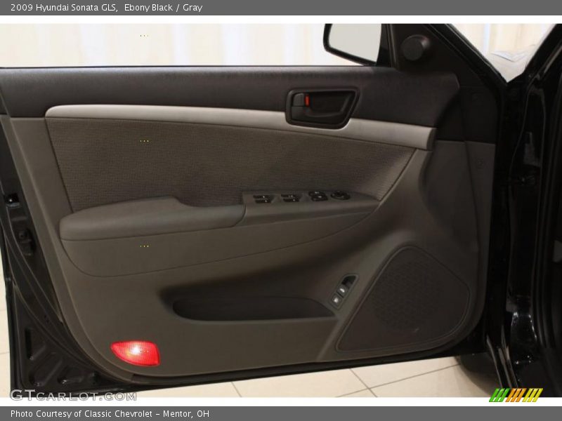 Ebony Black / Gray 2009 Hyundai Sonata GLS