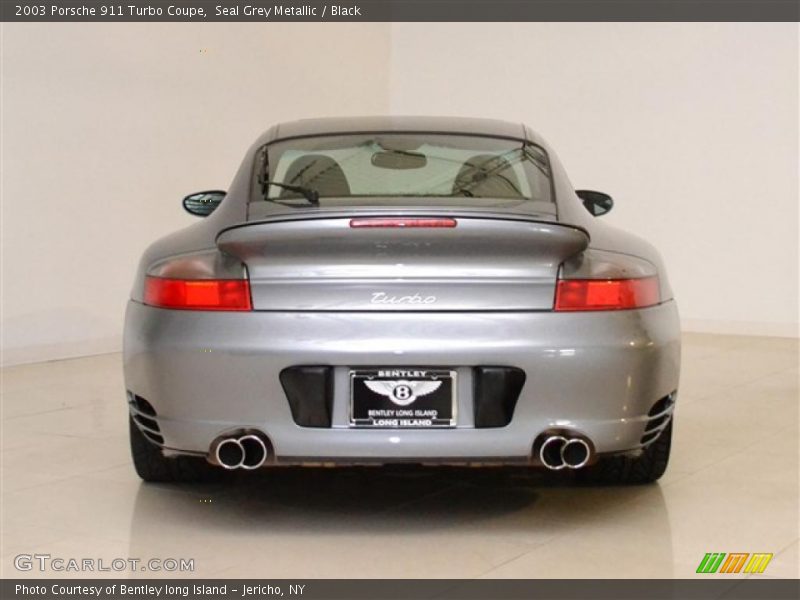 Seal Grey Metallic / Black 2003 Porsche 911 Turbo Coupe