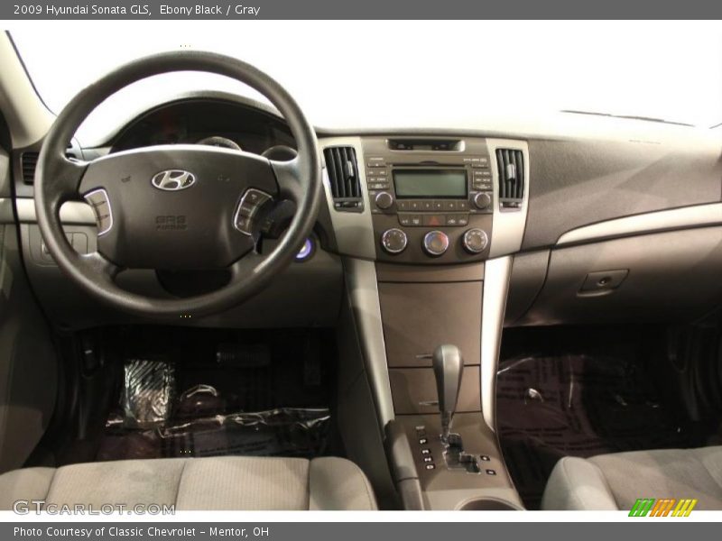 Ebony Black / Gray 2009 Hyundai Sonata GLS