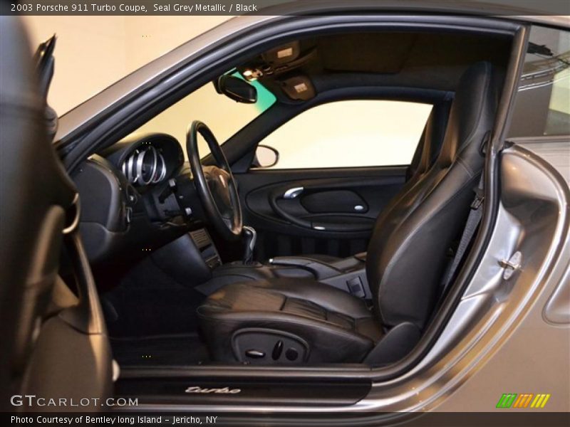 Seal Grey Metallic / Black 2003 Porsche 911 Turbo Coupe