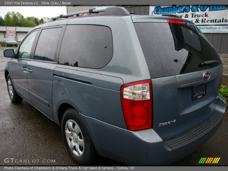 Olive Gray / Beige 2007 Kia Sedona LX